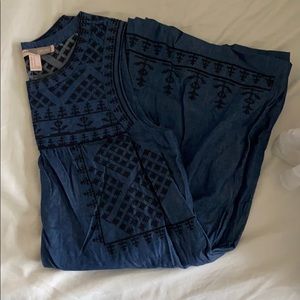 NWT Embroidered tank dress